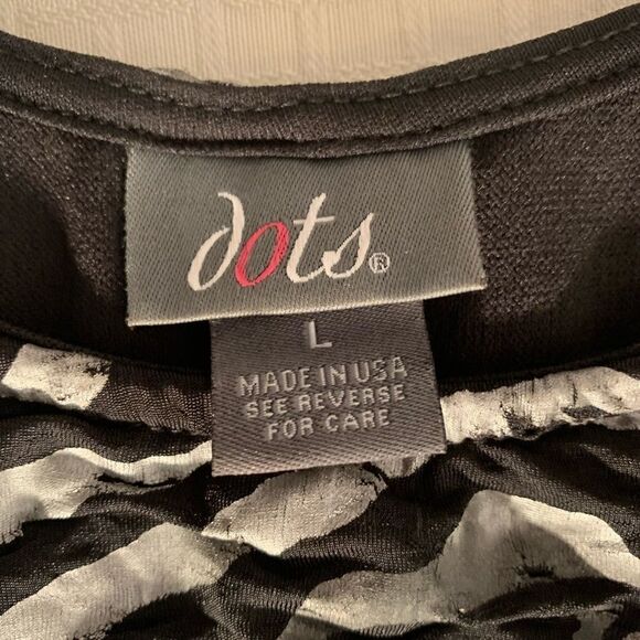 $5 add on item. Dots fitted cocktail dress size L - Picture 8 of 11